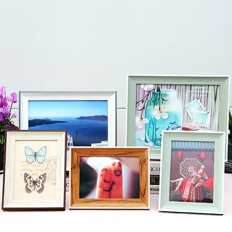 COZII กรอบรูป กรอบรูปมินิมอล3.5X5/4X6นิ้วสีขาว สีดำ กรอบรูปไม้ กรอบรูปใส แต่งบ้า รูปที่ 5