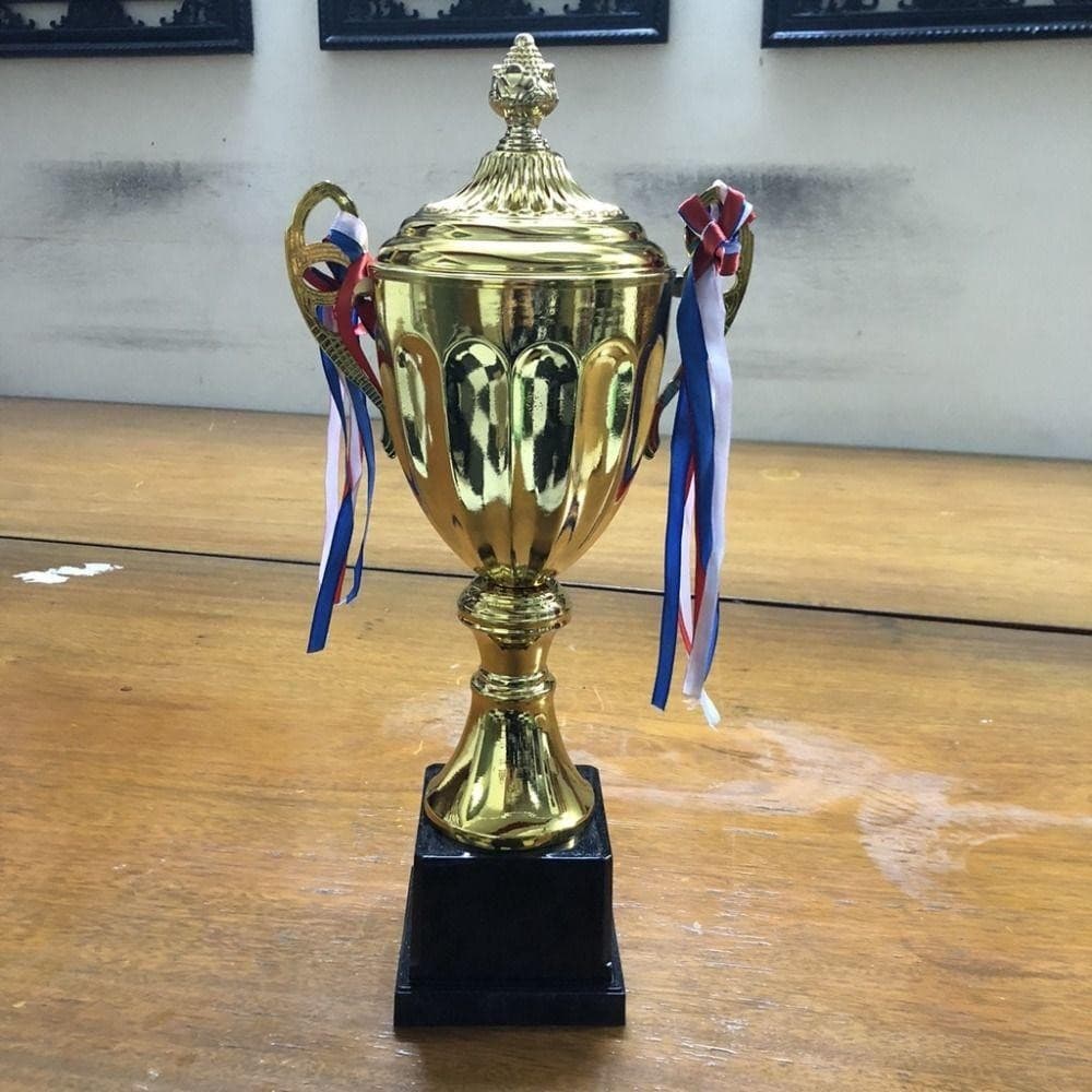 RIPPL ถ้วยเล็ก รุ่นโลหะ พร้อมฝาปิด สําหรับเกมกีฬา โรงเรียน ทีม แข่งขัน รูปที่ 4