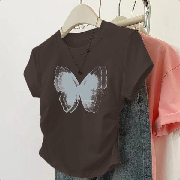 มีหลายไซซ์ให้เลือกเสื้อยืดครอป เสื้อผ้าแฟชั่นสวยๆ เสื้อยืดสวยๆผู้หญิง เสื้อครอปเข้ารูป รัดรูป เสื้อสาวอวบ คุณผู้หญิง รูปที่ 9