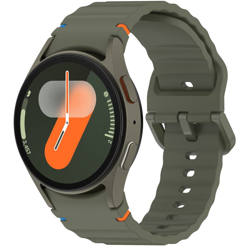 เหมาะสำหรับSamsung Galaxy Watch 7 6 5 4 classicWatch 5 pro สายนาฬิกาซิลิโคน 40mm/44mm สายนาฬิกาใหม่ล่าสุด กันน้ำและทนทาน รูปที่ 9