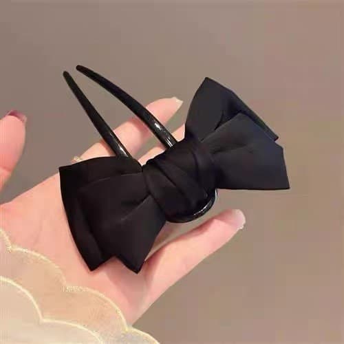 2024 โบว์ผ้า U-Shaped Hairpin Coil Hairpin รูปที่ 3