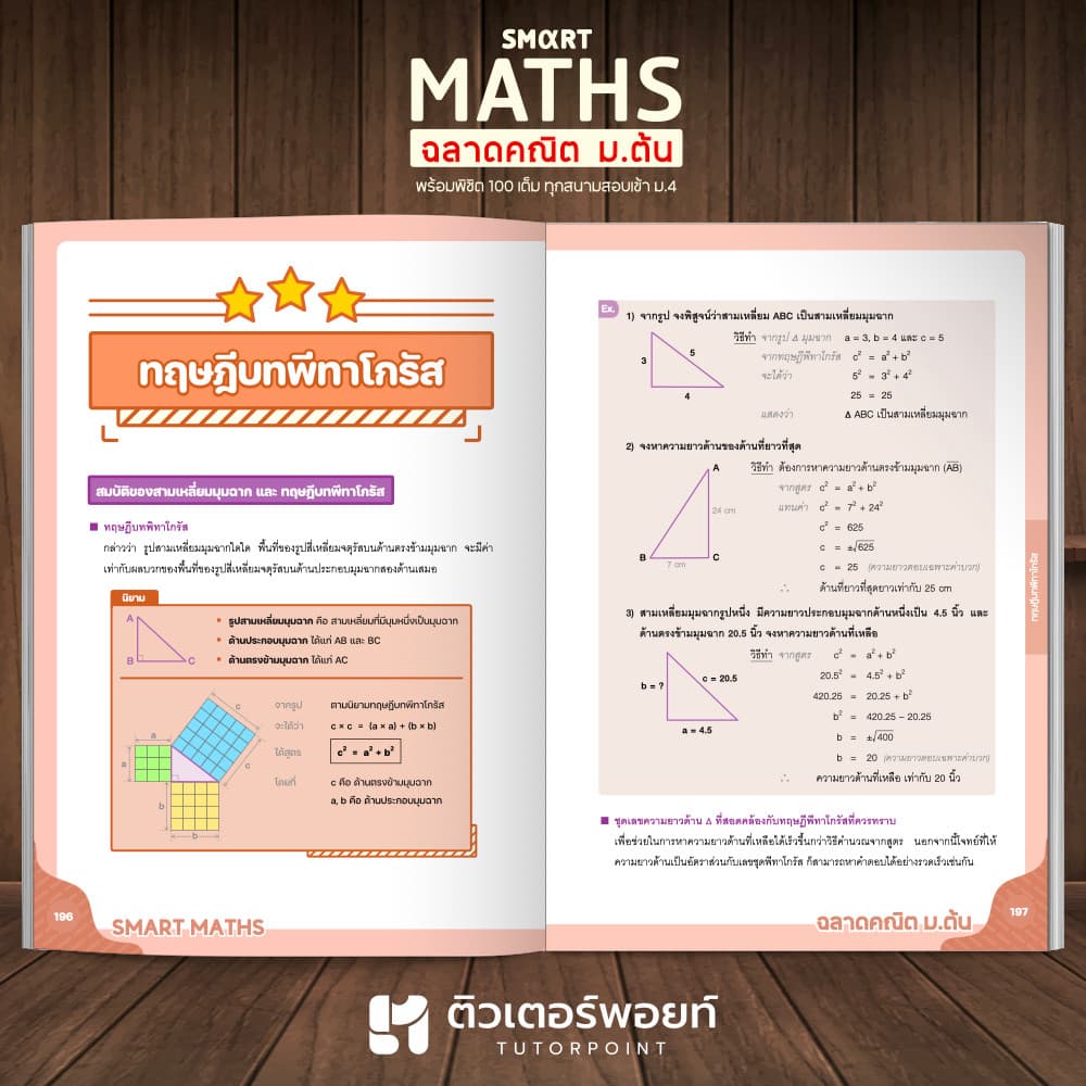 หนังสือ SMART MATHS สรุปคณิตศาสตร์ ม.ต้น รูปที่ 8