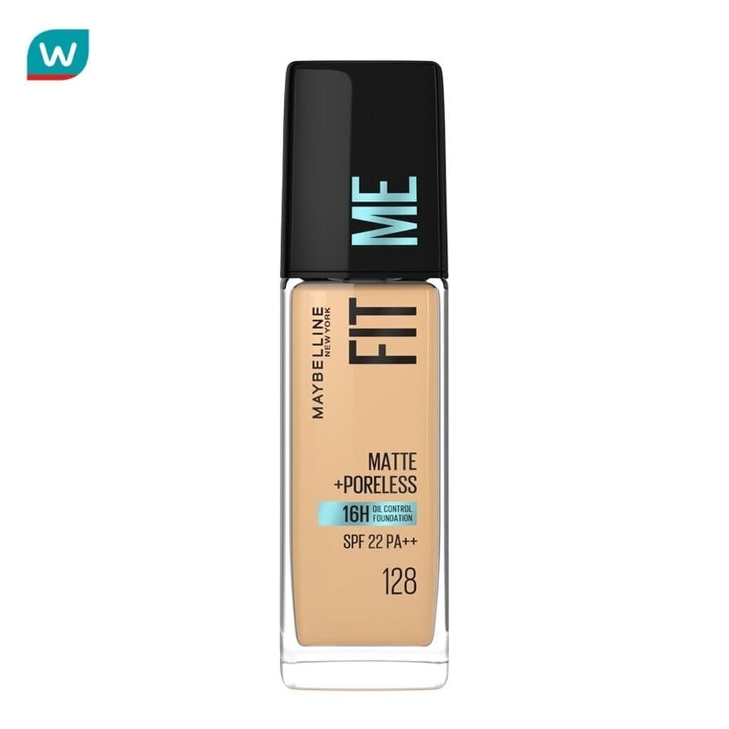 Maybelline เมย์เบลลีน ฟิตมี แมท แอนด์ พอร์เลส ฟาวเดชั่น 30 มล. 128 วอร์ม นู้ด รูปที่ 1