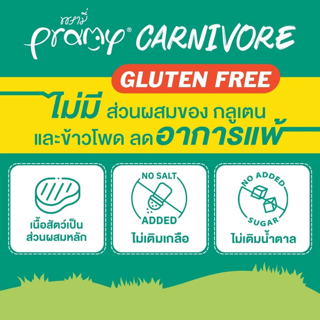 Pramy Carnivore อาหารเปียกแมว เกรดพรีเมี่ยม กลูเตนฟรี ขนาด 70g รูปที่ 9