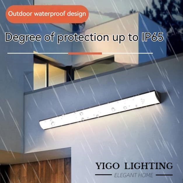 IP65 LED โคมไฟติดผนังกันน้ำกลางแจ้ง/โคมไฟผนัง ระเบียง LED โคมไฟติดผนังกลางแจ้ง/วิลล่าสวนกันน้ำ ไฟติดผนัง รูปที่ 3