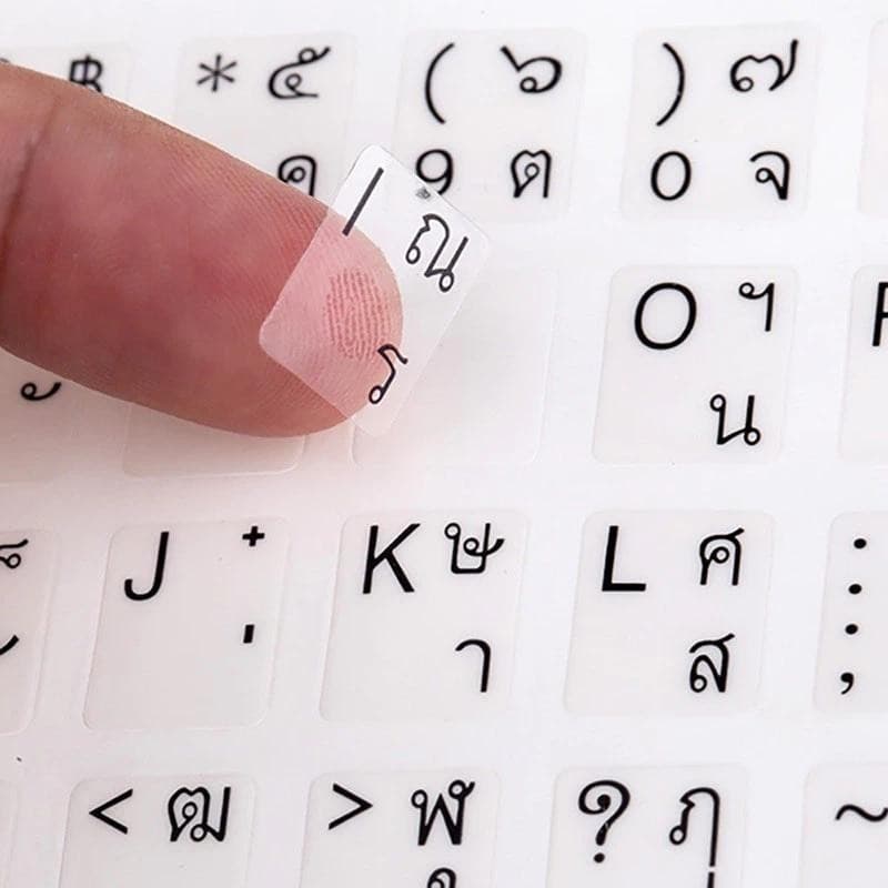 THสติกเกอร์ภาษาไทย สติกเกอร์คีย์บอร์ดภาษาไทย Sticker Keyborad Thai / English สำหรับติดคีย์บอร์ด สติกเกอร์คีย์บอร์ด รูปที่ 8