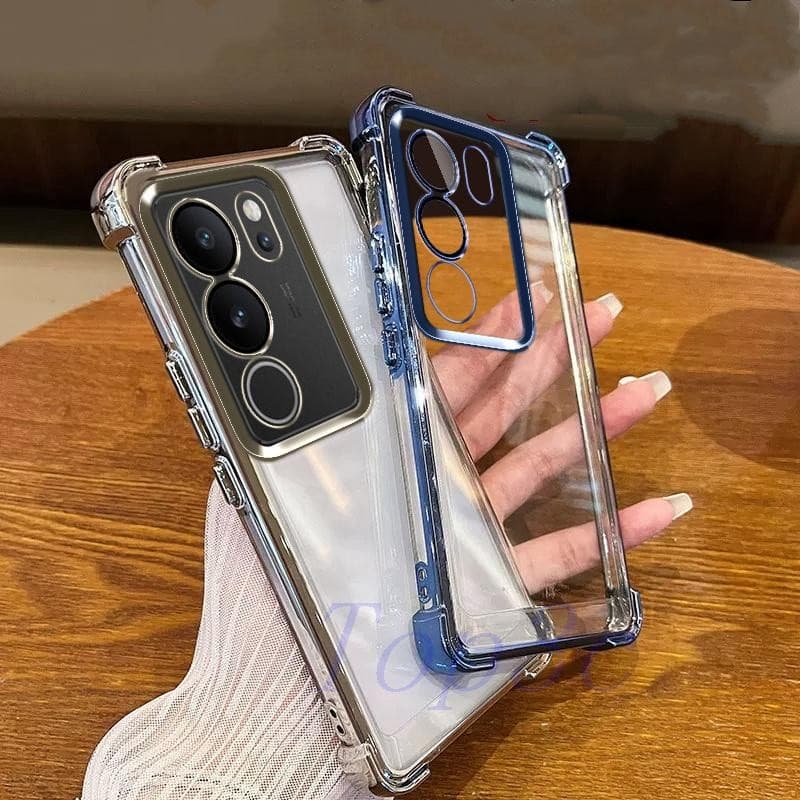 เคส Vivo V29 5G เคสโทรศัพท์โปร่งใสป้องกันการตกสี่มุม SJDK รูปที่ 7