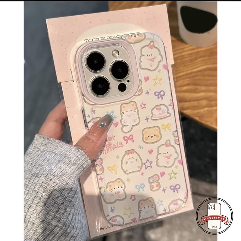 การ์ตูนลูกแมวลูกแมวน่ารักโบว์โบว์กราฟิติ เคส Redmi 15 14 C 13C 9A 12C 10C 13 12 10A 9C 10 Note 14 12 9 11s 10 13 Pro รูปที่ 7