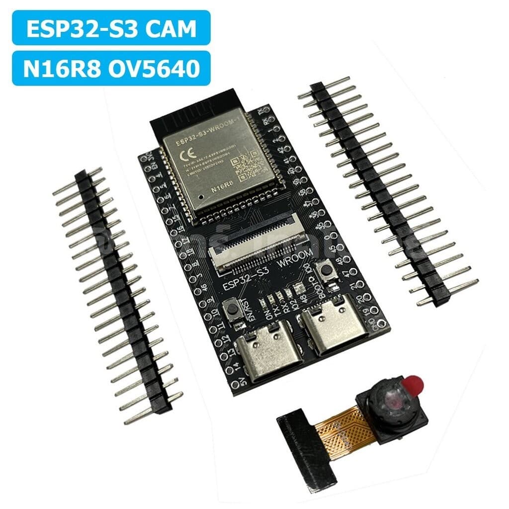 บอร์ด ESP32-S3 CAM N16R8 OV2640/OV5640 Expressif ESP32-S3 WROOM WiFi+Bluetooth Board ESP-32-S3 Camera โมดูลกล้อง รูปที่ 7