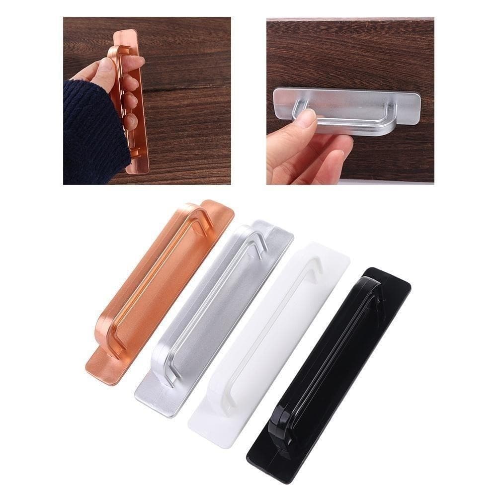 IFAYSHOW มือจับลิ้นชัก, วางตู้เสื้อผ้าพลาสติก Handle Organizer, อเนกประสงค์ทนทาน Self-กาว มือจับประตูตู้หน้าต่าง รูปที่ 9