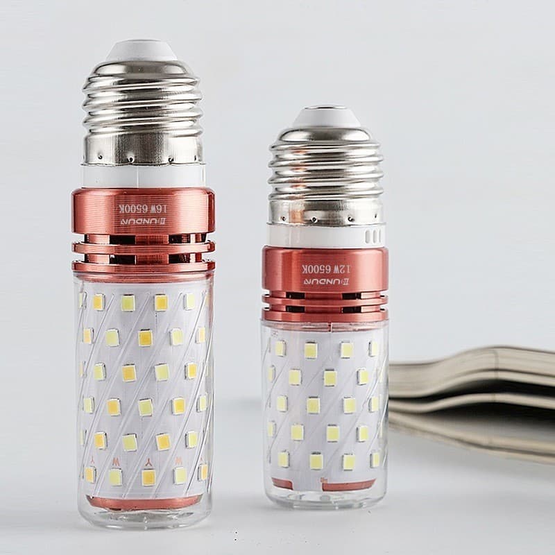 หลอดไฟ LED E27 12W ข้าวโพดประหยัดไฟ โคมไฟเพดาน 3 สี หลอดไฟสำหรับห้อง หลอดไฟ LED รูปที่ 1