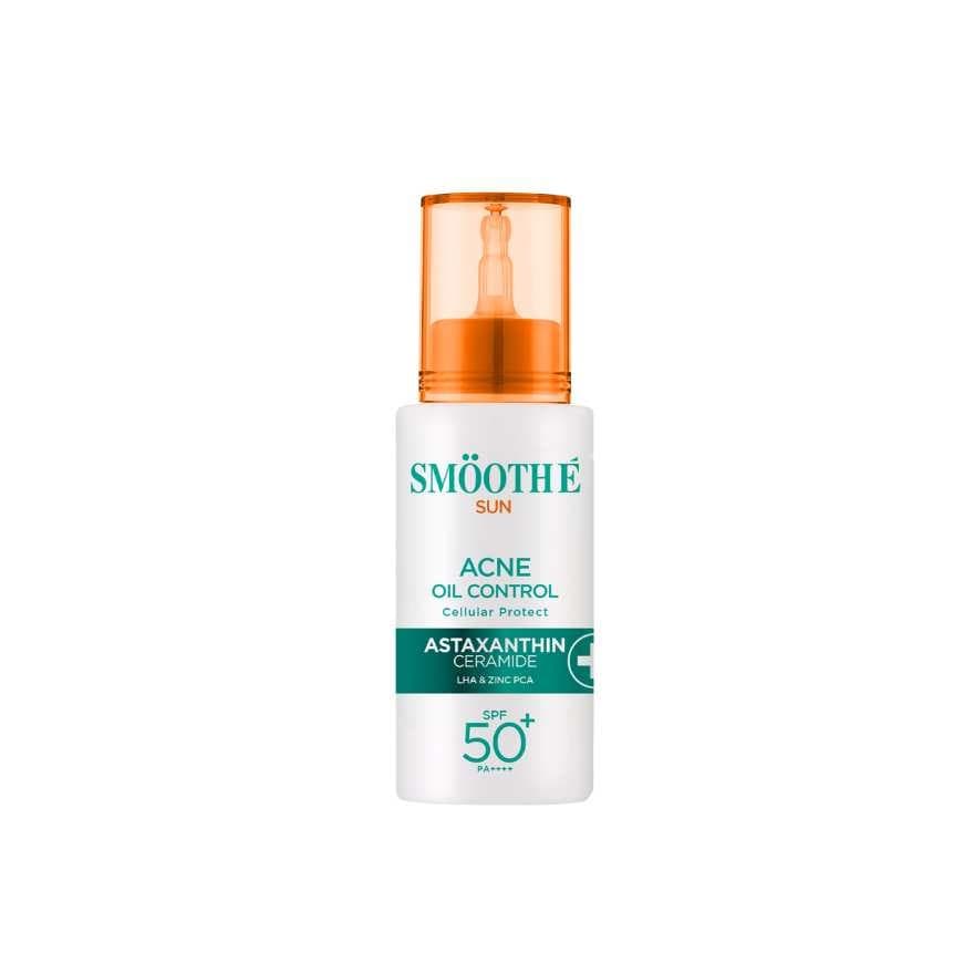 Smooth E Sun Asta SPF 50+ PA++++ 30g. เซรั่มกันแดดล็อกผิวเด็ก Astaxanthin คุมมัน ลดสิว เนื้อบางเบา ป้องกันแสง UV รูปที่ 3