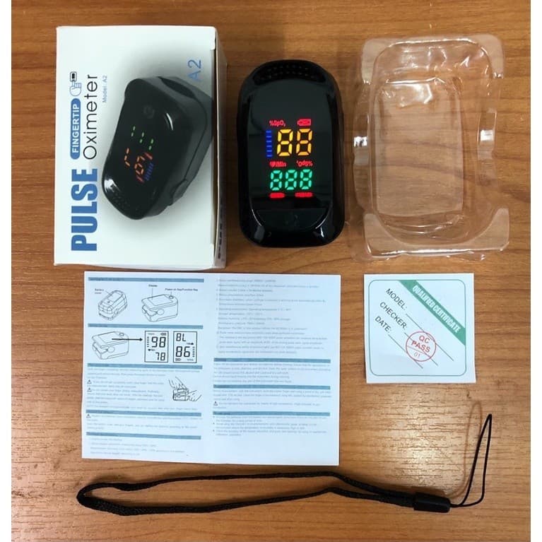 Sale A2LED เครื่องวัดออกซิเจน ปลายนิ้ว วัดออกซิเจนในเลือด Oxygen pulse fingertip oximeter ที่วัดออกซิเจน รูปที่ 2