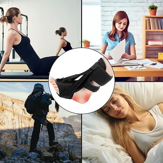 Sriei 1PCS Plantar Fasciitis Night Splint อัพเกรด Plantar Fasciitis Brace Dual ที่มีประสิทธิภาพ Plantar Fasciitis บรรเทา Achilles Tendonitis เท้า Drop ส้นปวด รูปที่ 9