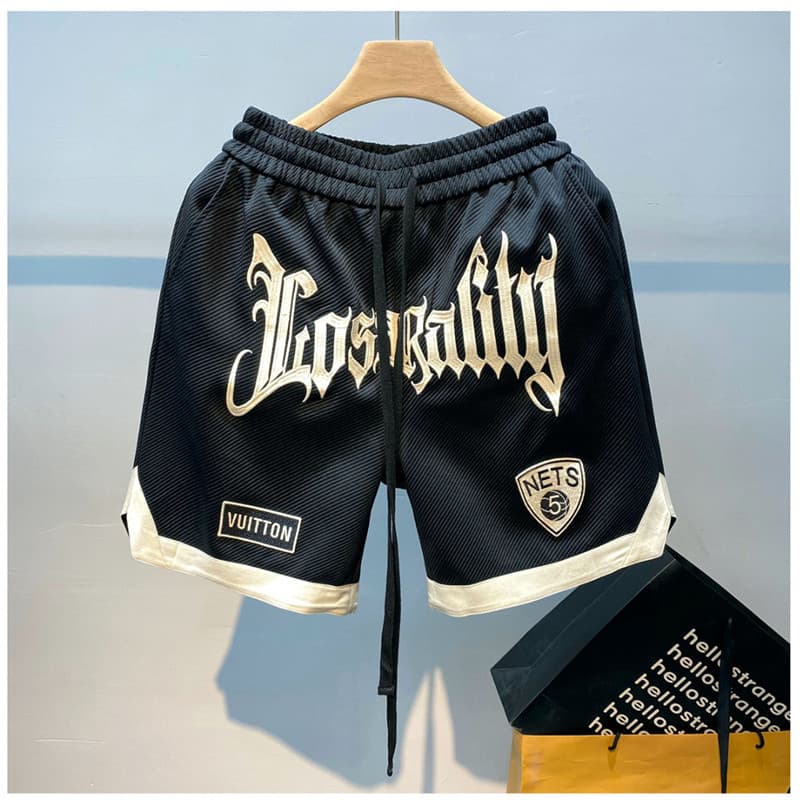 Eershenshi American Basketball Shorts Mens Summer Thin Training Sports Shorts Hip-Hop Fashion Brand รูปที่ 3