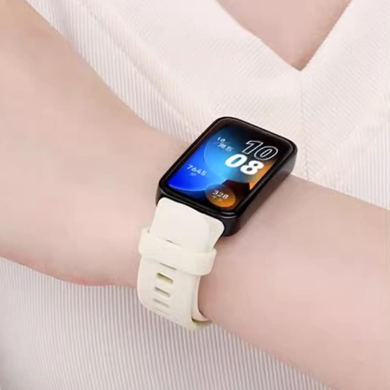 สายรัด for Huawei Band 10 / Huawei Band 9 8 ซิลิโคนกีฬาเปลี่ยนสายรัดยาง for Smartwatch Huawei Band 10 9 8 NFC รูปที่ 6