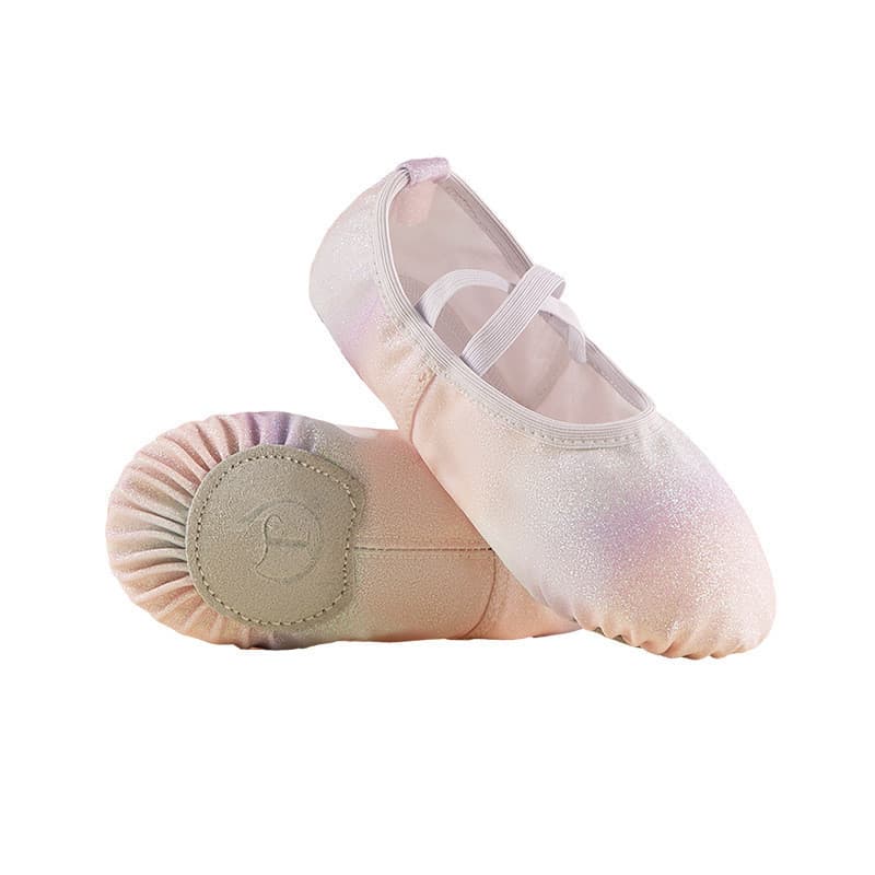 SWEAR รองเท้าเต้นรํา รองเท้าบัลเล่ต์พื้นนุ่มสีรุ้งเงา Size 21-40 รูปที่ 6