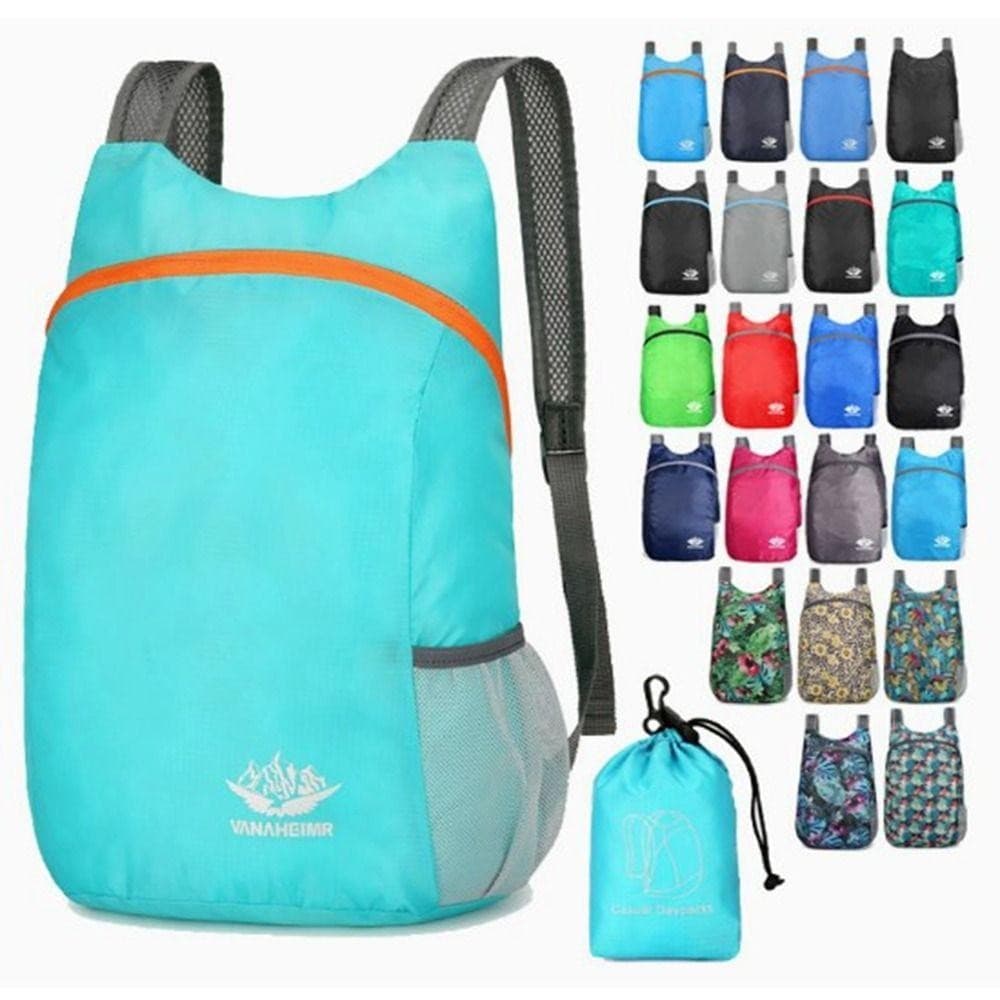 Tonfashion กระเป๋าเป้สะพายหลังน้ําหนักเบา Packable 8 สีพับได้ Ultralight ผู้ชายผู้หญิง Daypacks รูปที่ 8