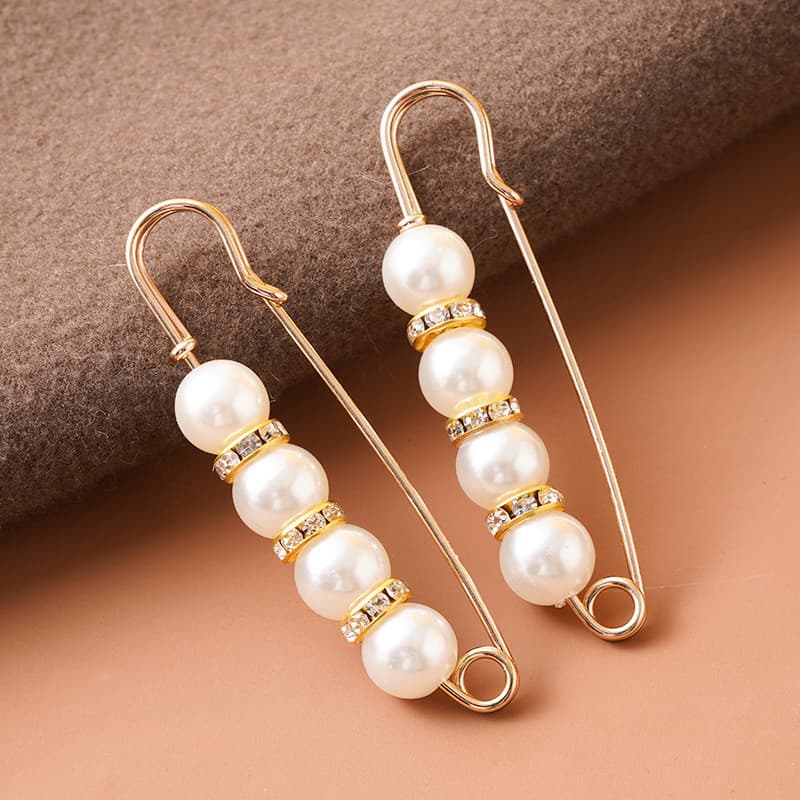 ใหม่ที่สวยงามเข็มกลัดอัลลอยด์ตกแต่งมุกเทียม rhinestones แฟชั่นเครื่องประดับปรับรอบเอว G2733 รูปที่ 8