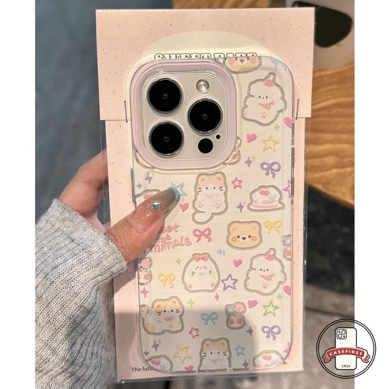 การ์ตูนลูกแมวลูกแมวน่ารักโบว์โบว์กราฟิติ เคส Redmi 15 14 C 13C 9A 12C 10C 13 12 10A 9C 10 Note 14 12 9 11s 10 13 Pro รูปที่ 6