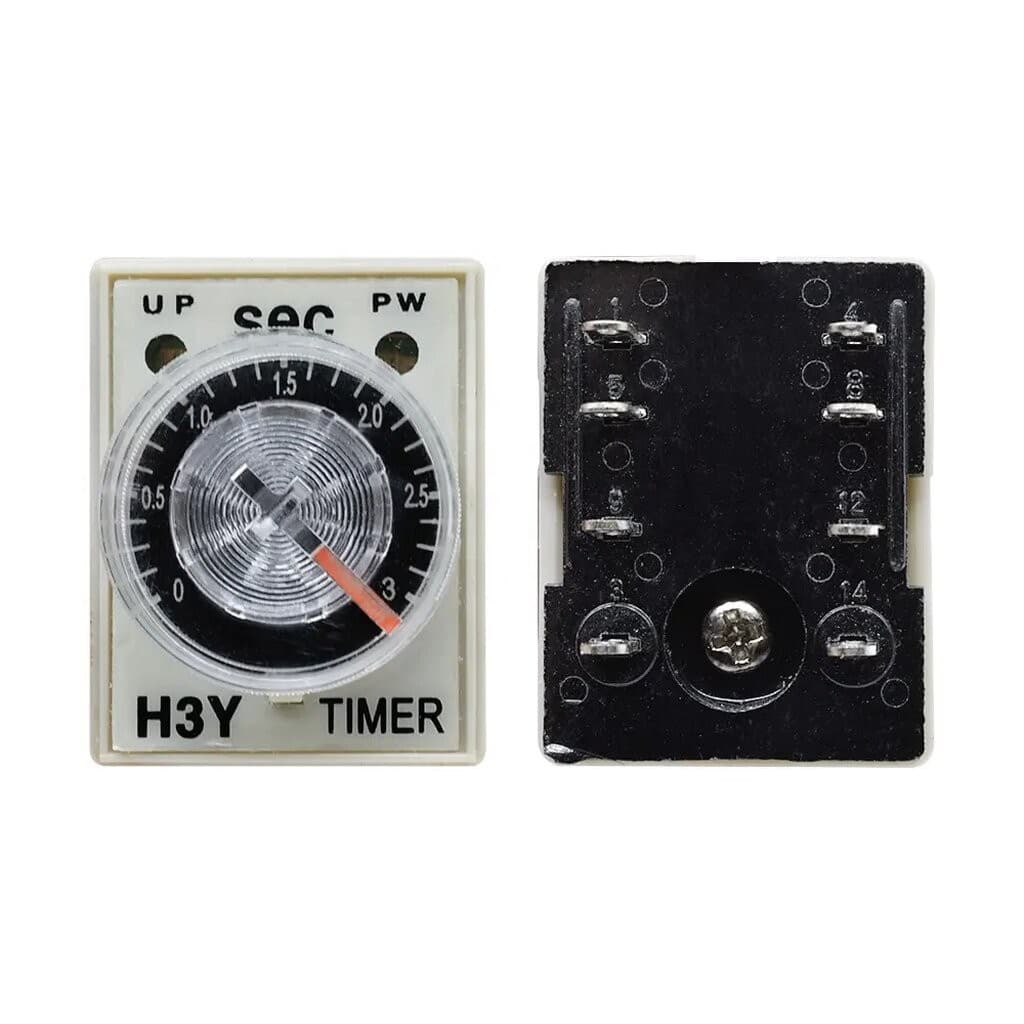 H3Y-2 H3Y-4 Timer Relay with Base Socket ไทม์เมอร์ รีเลย์ พร้อมฐาน รูปที่ 5