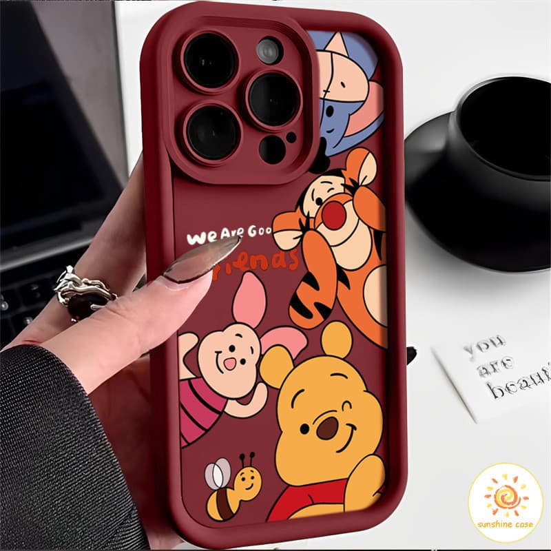 ลายการ์ตูนครอบครัวการ์ตูนหมี เคสสำหรับไอโฟน11 For iPhone12 13 14 15Pro MAX X XS XR XS 6 7 8Plus SE2020 เคสโทรศัพท์ รูปที่ 3