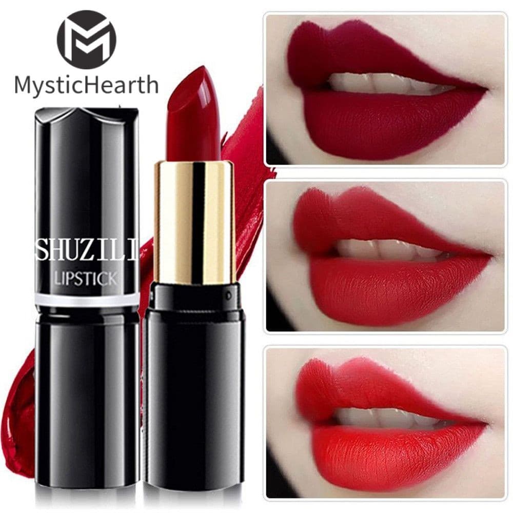 ลิปสติกแท่งกลม Shuzili 12 สี เครื่องสำอางให้ความชุ่มชื้น กันน้ำ ง่ายต่อการระบายสี รูปที่ 1