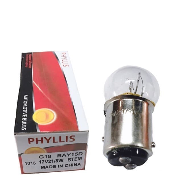 PHYLLIS หลอดไฟหรี่/เบรค หลอดเล็ก 12V-21/8W/24V-24/10W รูปที่ 4
