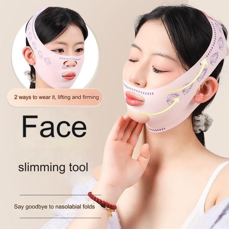 BEIKOTT เทปพันหน้ายกกระชับใบหน้า V Shape สายรัดกระชับสัดส่วน สายรัดแก้ม สายรัดมาส์กบาง สายรัดระบายอากาศเรียบ ลดเหนียง รูปที่ 7