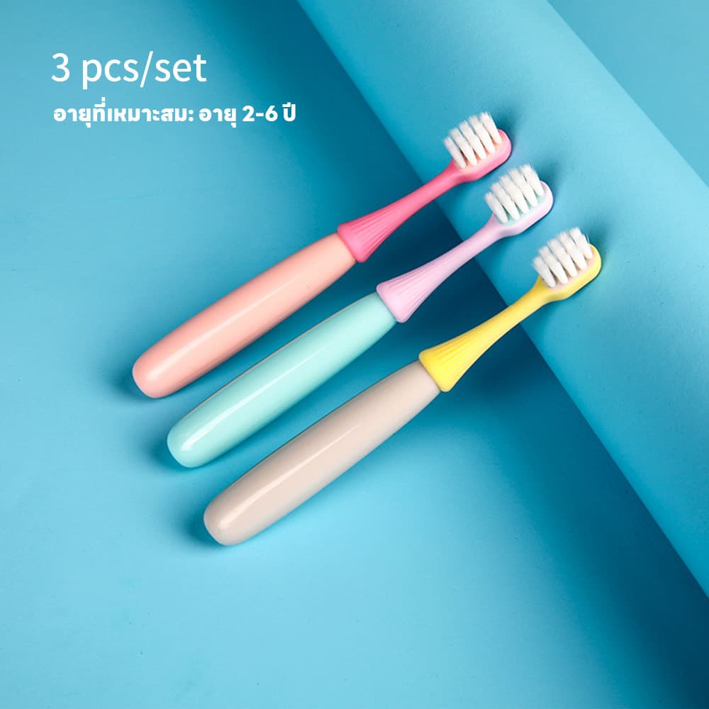 LAKOE แปรงสีฟันเด็ก อายุ 2-6ขวบ แปรงสีฟันขนนุ่ม ไม่เป็นอันตรายต่อฟัน สะอาด น้ำหนักเบา รูปที่ 9