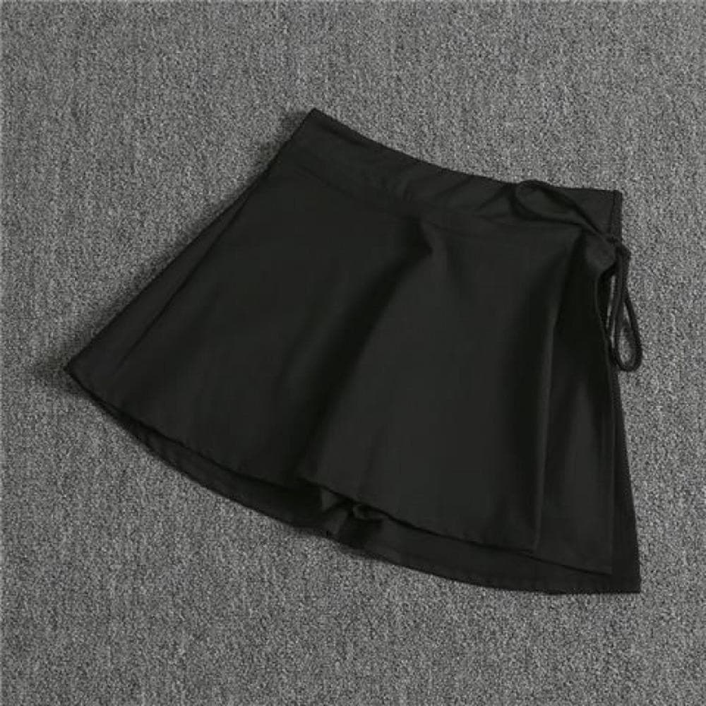 Trendyzone กระโปรงสั้น PVA สีพื้น สําหรับออกกําลังกาย เล่นโยคะ รูปที่ 7