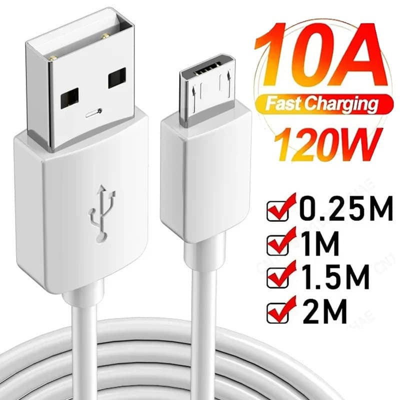 10a Super-Fast Charing Type-C Data Wire - สายชาร์จด่วนแบบพกพาที่ทนทาน - อุปกรณ์เสริมโทรศัพท์ รูปที่ 1