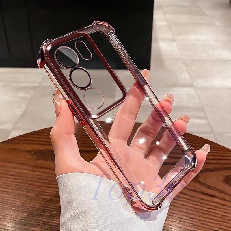 เคส Vivo V29 5G เคสโทรศัพท์โปร่งใสป้องกันการตกสี่มุม SJDK รูปที่ 5
