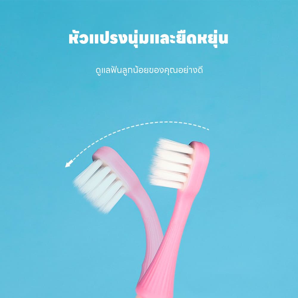 LAKOE แปรงสีฟันเด็ก อายุ 2-6ขวบ แปรงสีฟันขนนุ่ม ไม่เป็นอันตรายต่อฟัน สะอาด น้ำหนักเบา รูปที่ 6