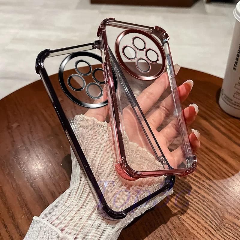 เคส OPPO Reno 12F 5G เคสโทรศัพท์โปร่งใสป้องกันการตกสี่มุม SJDK รูปที่ 8