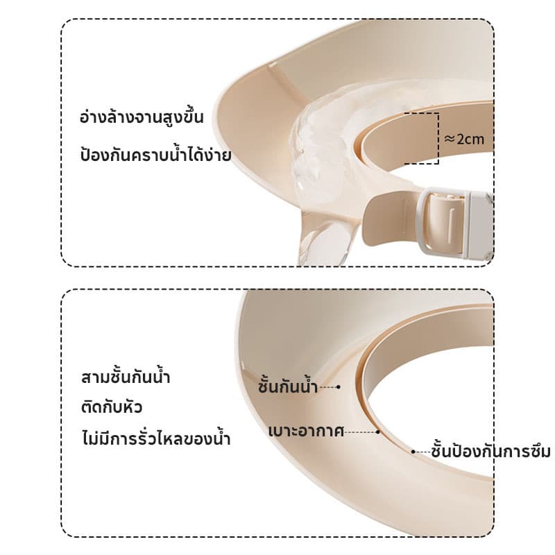 เด็กสระผมหมวกเด็กสระผมเด็กสิ่งประดิษฐ์เด็กอาบน้ำ ป้องกันหูหมวกอาบน้ำกันน้ำเด็กสระผมหมวก รูปที่ 6