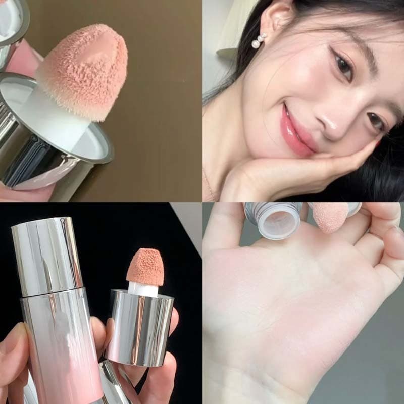 HERORANGE Natural Korean-style liquid blush stick ฟองน้ําแป้ง blusher ครีมนักเรียน glitter powder รูปที่ 4