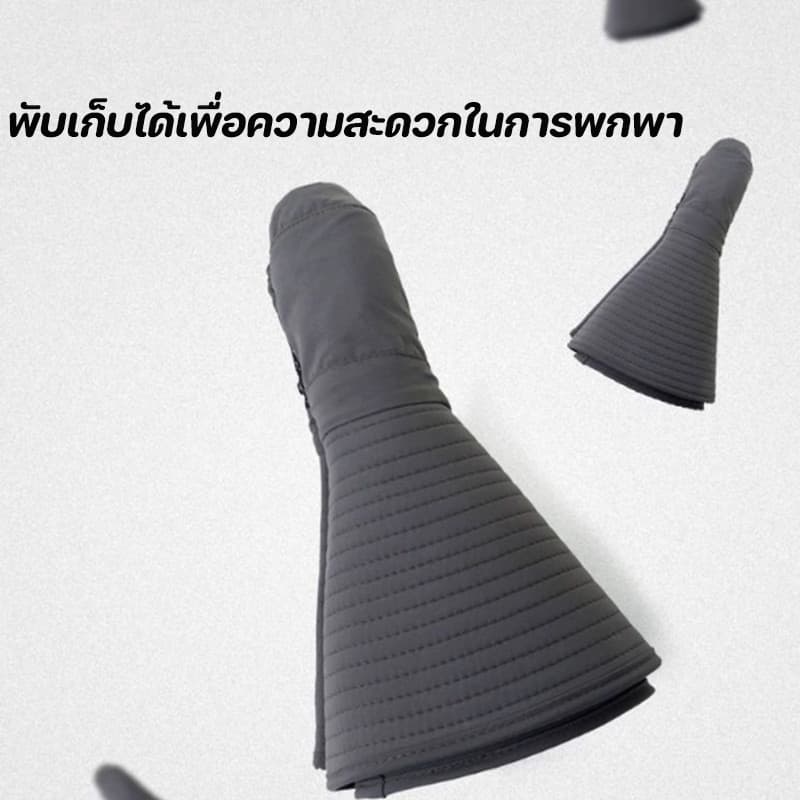 หมวกปีกกว้าง หมวกคลุมหน้ากันแดด ป้องกันรังสียูวี 99% กันฝุ่น กันร้อน เหมาะสำหรับการใช้งานกลางแจ้ง รูปที่ 7