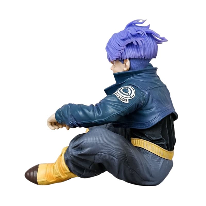 10 ซม.Dragon Ball Trunks Action Figure Torankusu นั่งตําแหน่ง Figurine อะนิเมะ Super Saiyan PVC ของเล่นรูปปั้นเครื่องประดับ รูปที่ 7