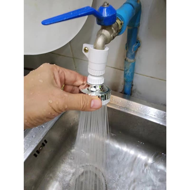 CF HOME หัวก๊อกเพิ่มแรงดันน้ำหมุนได้ 360 องศา Turbo Head Faucet Water ต่อกับหัวก๊อกซิงค์ ประหยัดน้ำ รูปที่ 5