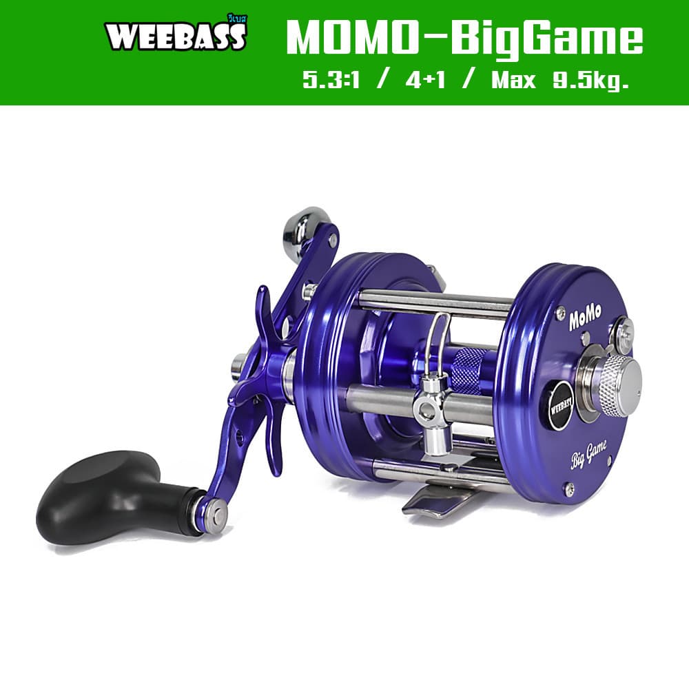 WEEBASS รอก - รุ่น MOMO-BIG GAME รอกตกปลา รอกเบททรงกลม รอกหน้าดิน รอกตกทะเล รูปที่ 1