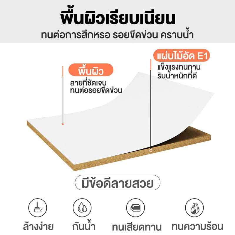 GDE โต๊ะโซฟา 80*40cmโต๊ะคอมข้างเตียง โต๊ะข้างเตียง ประกอบง่าย โต๊ะข้างเตียงพร้อมล้อ ปรับความสูงได้ รูปที่ 3