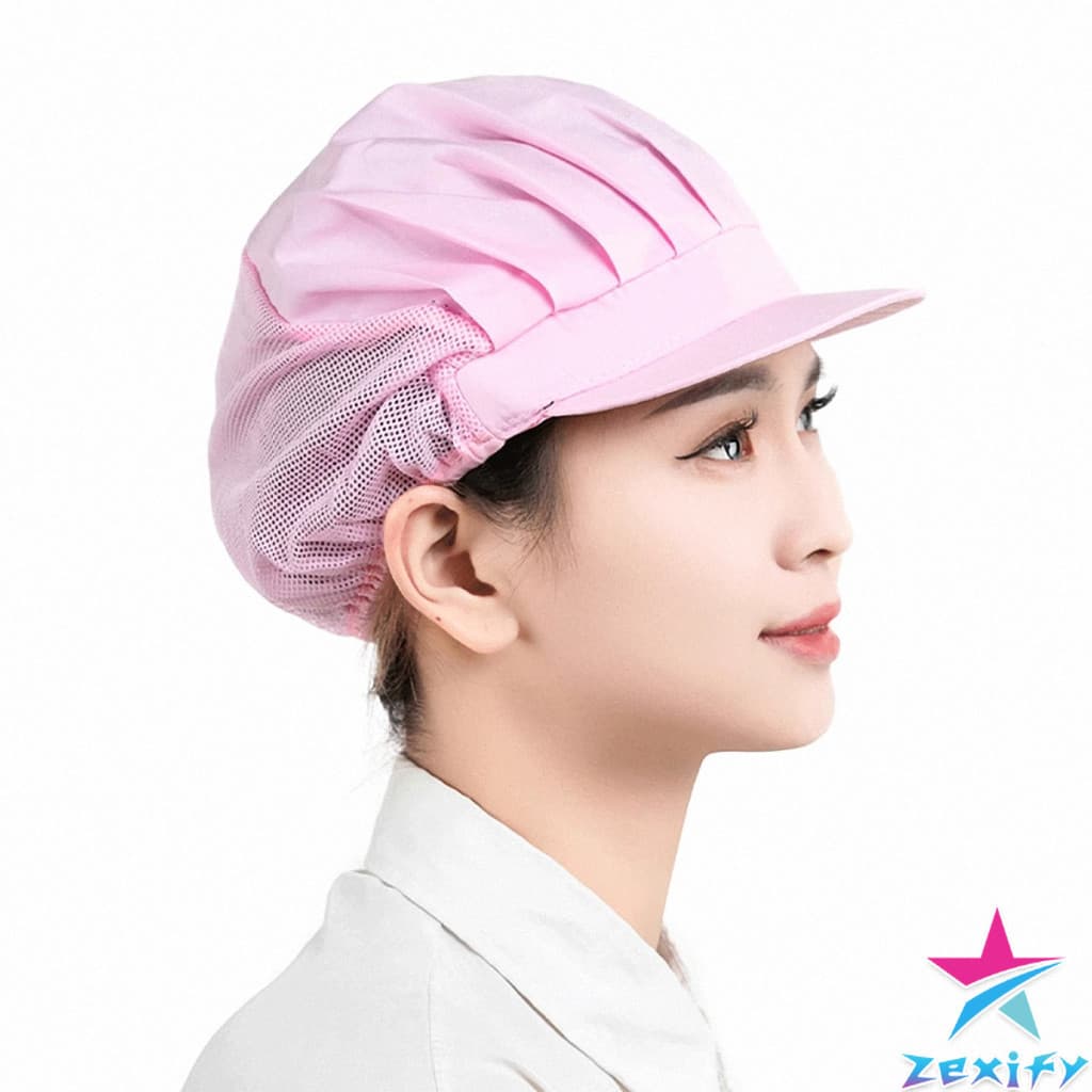 ZXF หมวกเชฟ ป้องกันฝุ่น หมวกผ้าผม สำหรับทำอาหาร งานโรงงาน Chef Cap รูปที่ 7