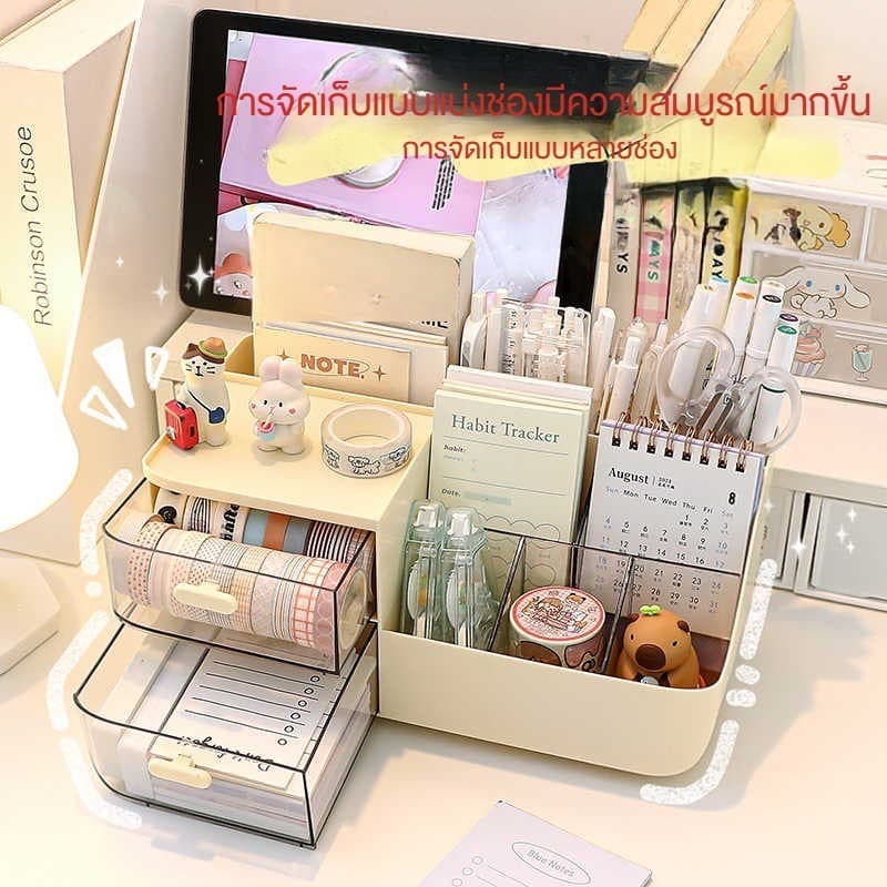 ประหยัดพื้นที่ด้วย กล่อง อเนกประสงค์, เครื่องสำอาง กล่องเก็บของ รวมถึง กล่องเก็บปากกาเอียง, ชั้นเก็บเครื่องสำอาง Storage รูปที่ 6