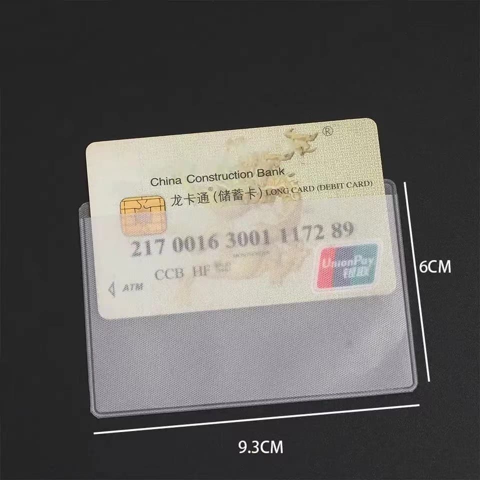ซองใสใส่บัตร atm บัตรประชาชน กระเป๋าใส่บัตร ป้องกันรอยขีดข่วน การเสื่อมสภาพของบัตร รูปที่ 3