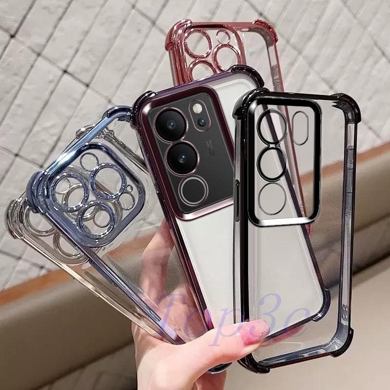เคส Vivo V29 5G เคสโทรศัพท์โปร่งใสป้องกันการตกสี่มุม SJDK รูปที่ 2