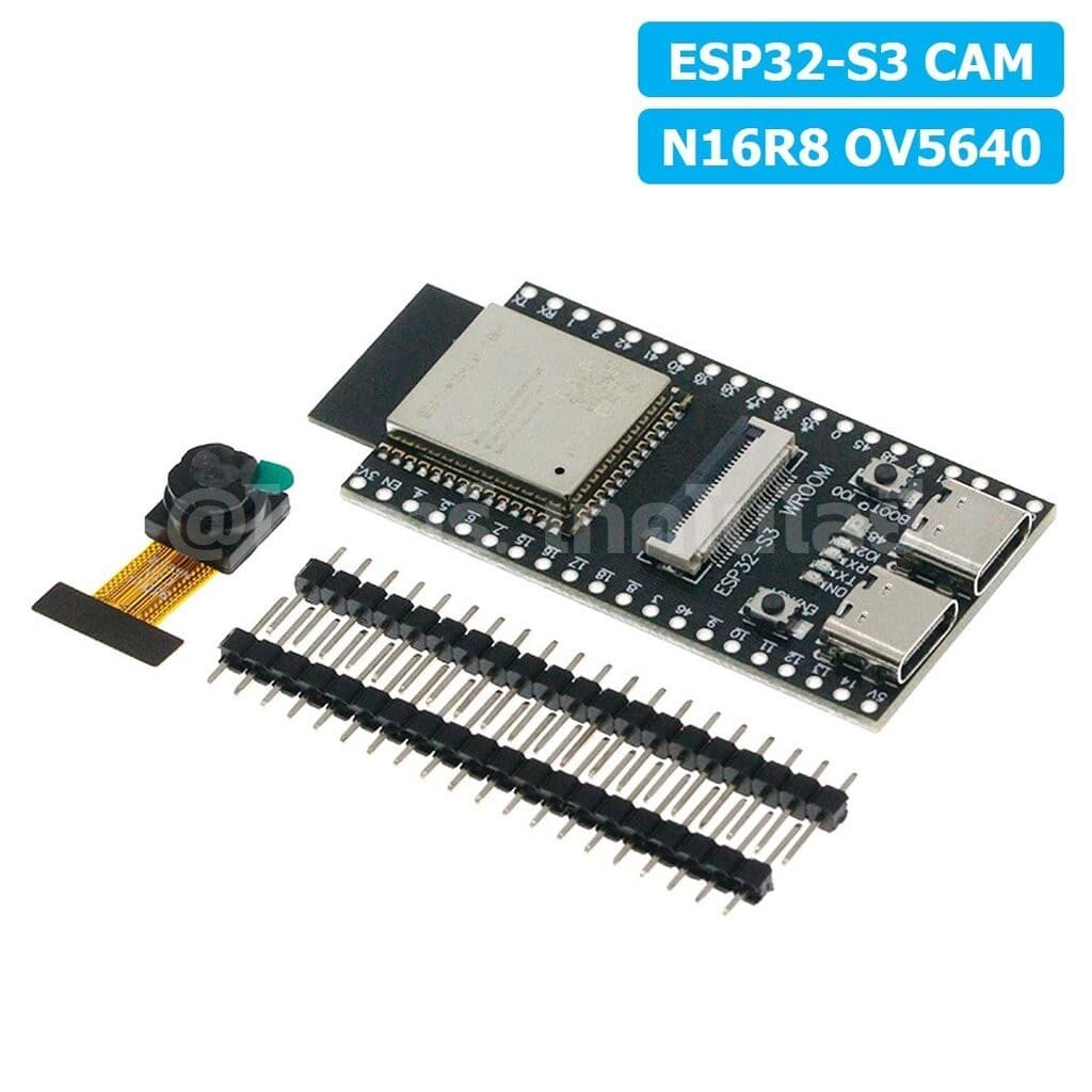 บอร์ด ESP32-S3 CAM N16R8 OV2640/OV5640 Expressif ESP32-S3 WROOM WiFi+Bluetooth Board ESP-32-S3 Camera โมดูลกล้อง รูปที่ 3