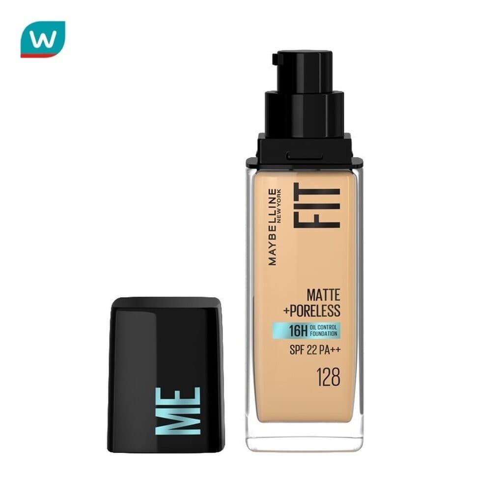 Maybelline เมย์เบลลีน ฟิตมี แมท แอนด์ พอร์เลส ฟาวเดชั่น 30 มล. 128 วอร์ม นู้ด รูปที่ 4