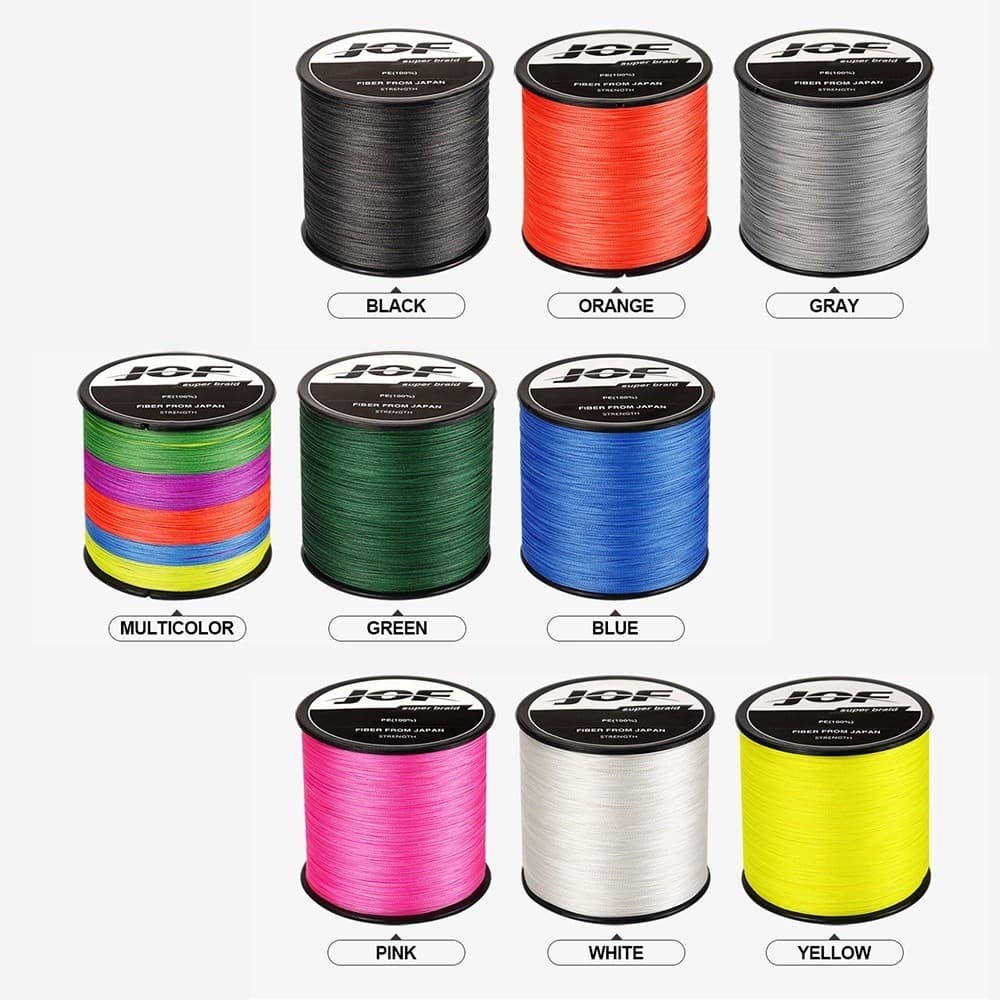 Jof 8 เส้นทอ 1000m สาย PE ถัก Multifilament สําหรับตกปลาปลาคาร์พญี่ปุ่น รูปที่ 6