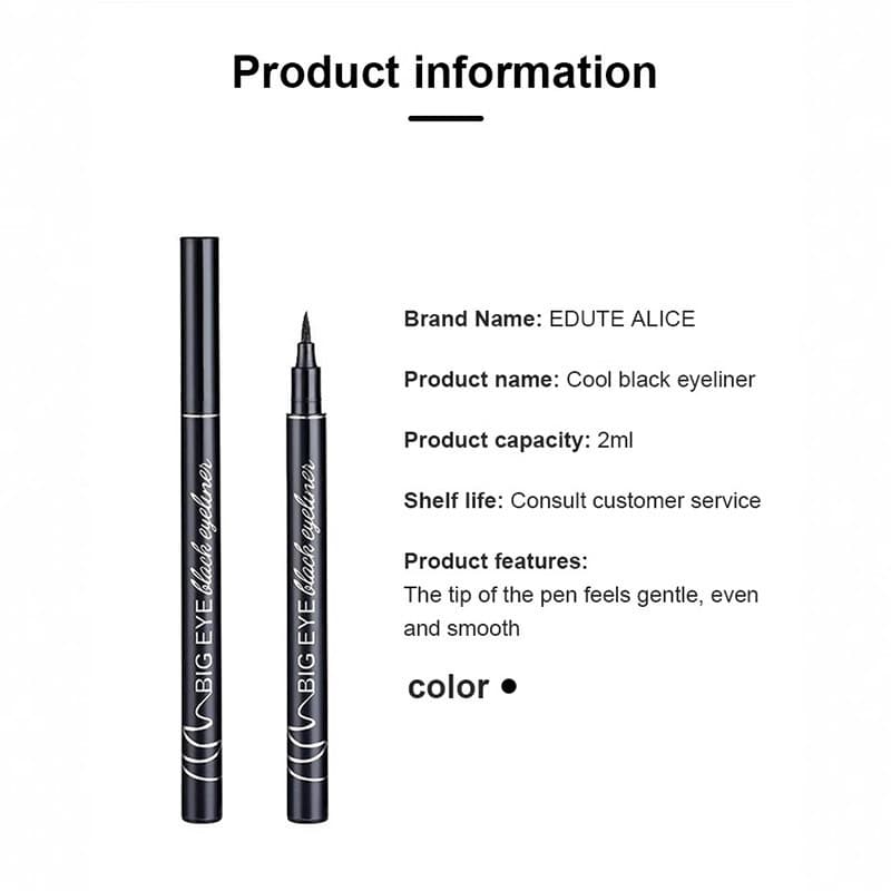 YTL EyeLiner อายไลเนอร์ เนื้อลิขวิด กันน้ํา ติดทนนาน แห้งเร็ว 2 สี รูปที่ 9